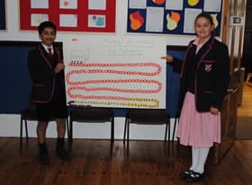 Fairholme Preparatory School: Metres of Money for Christian Aid Fairholme Preparatory School: Metres of Money for Christian Aid